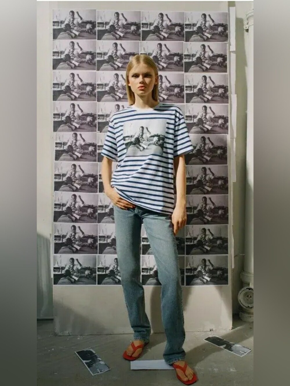 Paul Newman Signature Zara Women’s Striped Nautical Sailing Cotton T Shirt Sz M